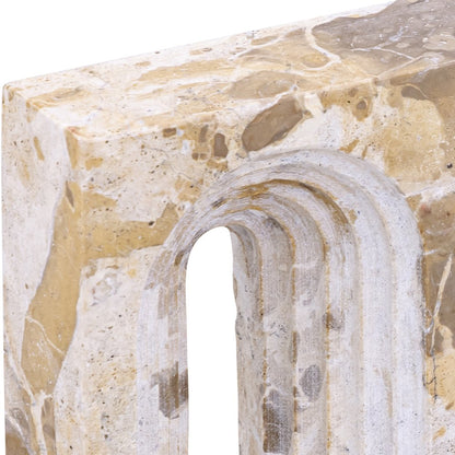 Curva Beige Marble Decorative Object