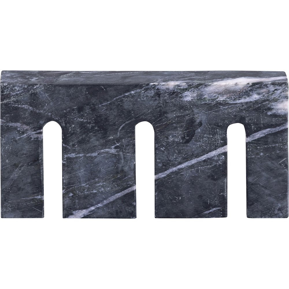 Curva Black Marble Decorative Object