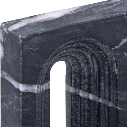 Curva Black Marble Decorative Object