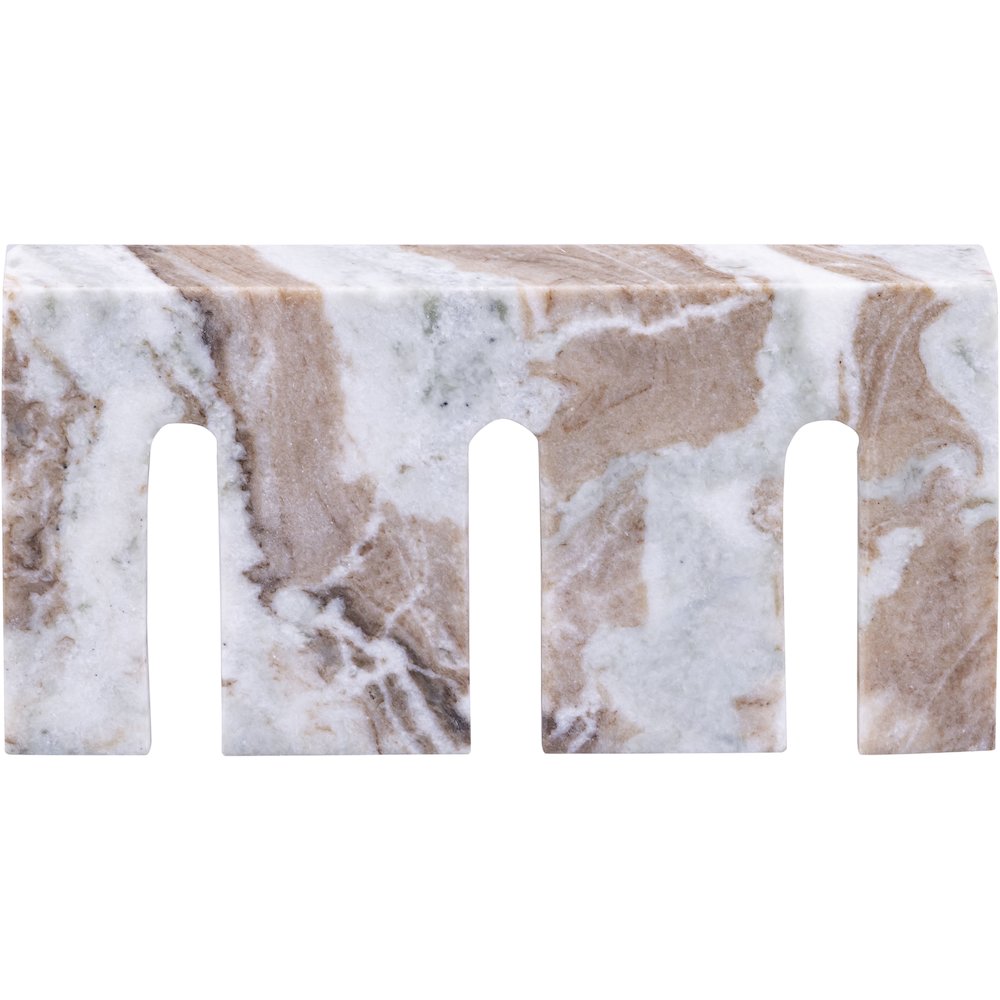 Curva Brown Marble Decorative Object