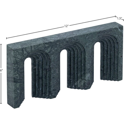 Curva Green Marble Decorative Object