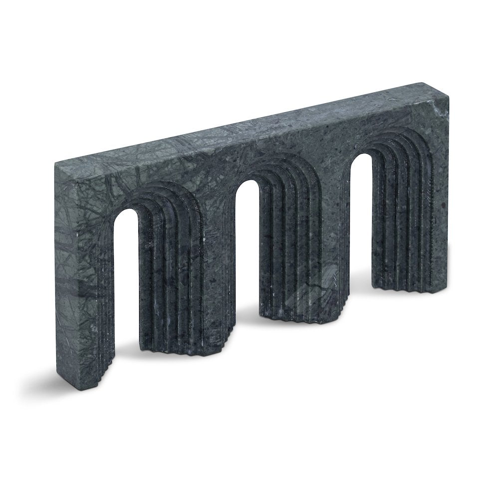 Curva Green Marble Decorative Object