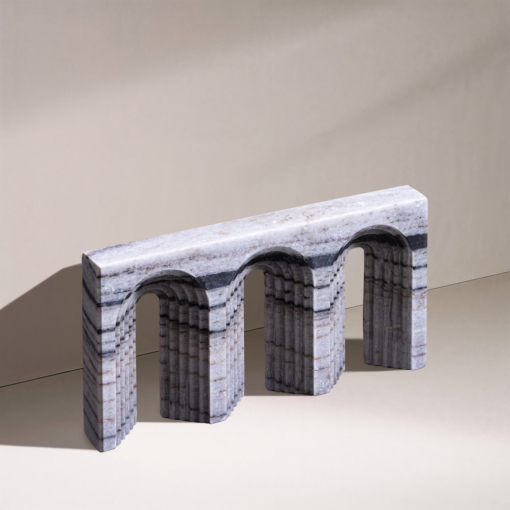 Curva Panda Marble Decorative Object