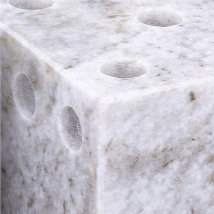 Dice Brown Marble Decorative Dice