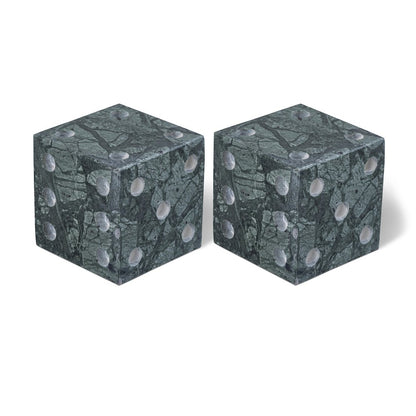 Dice Green Marble Decorative Dice