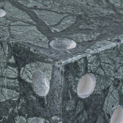 Dice Green Marble Decorative Dice