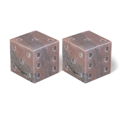 Dice Pink Marble Decorative Dice
