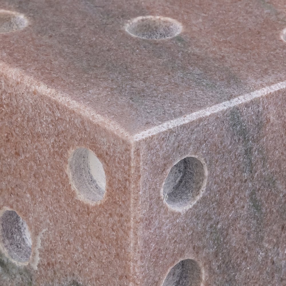 Dice Pink Marble Decorative Dice