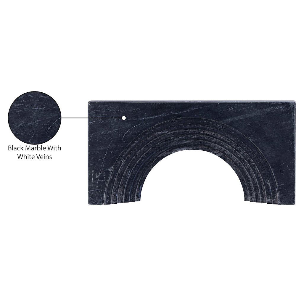 Cambre Black Marble Decorative Object