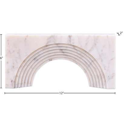 Cambre White Marble Decorative Object