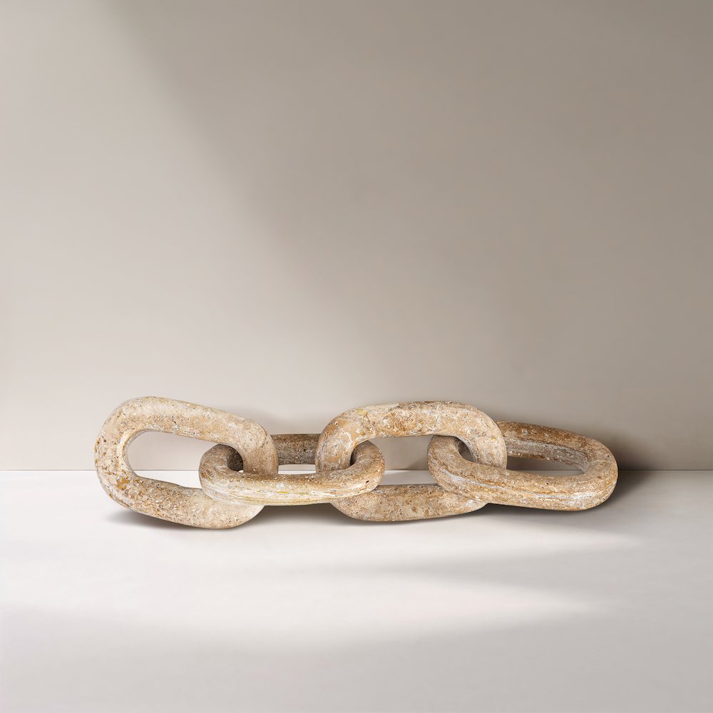 Lynx Beige Travertine Decorative Chain Links