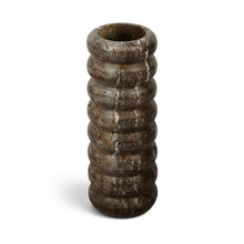 Rousse Grey Travertine Vase