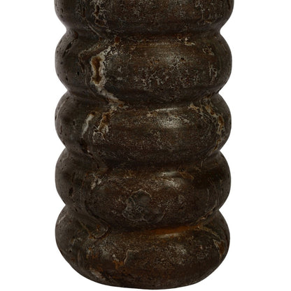 Rousse Grey Travertine Vase