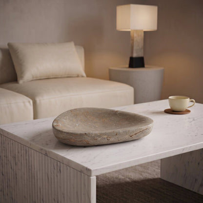 Whelan Grey Travertine Bowl