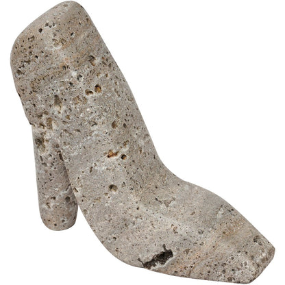 Meryl Grey Travertine Tabletop Object