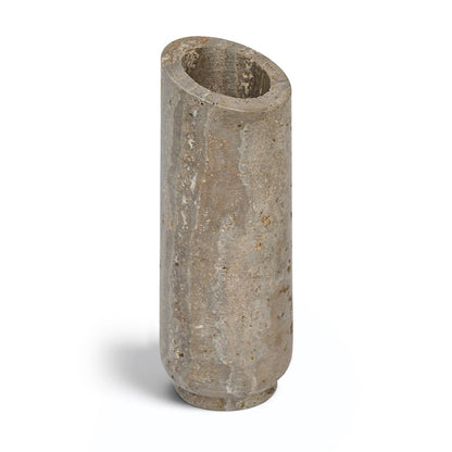Lochlan Grey Travertine Vase