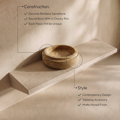 Parsons Sand Sandstone Bowl