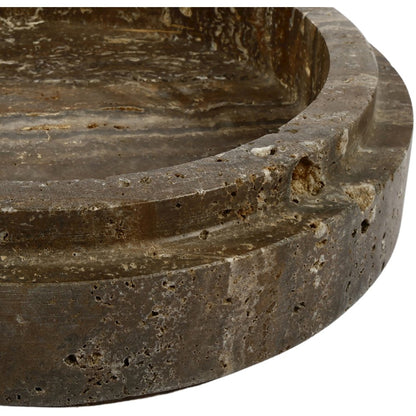 Parsons Grey Travertine Bowl