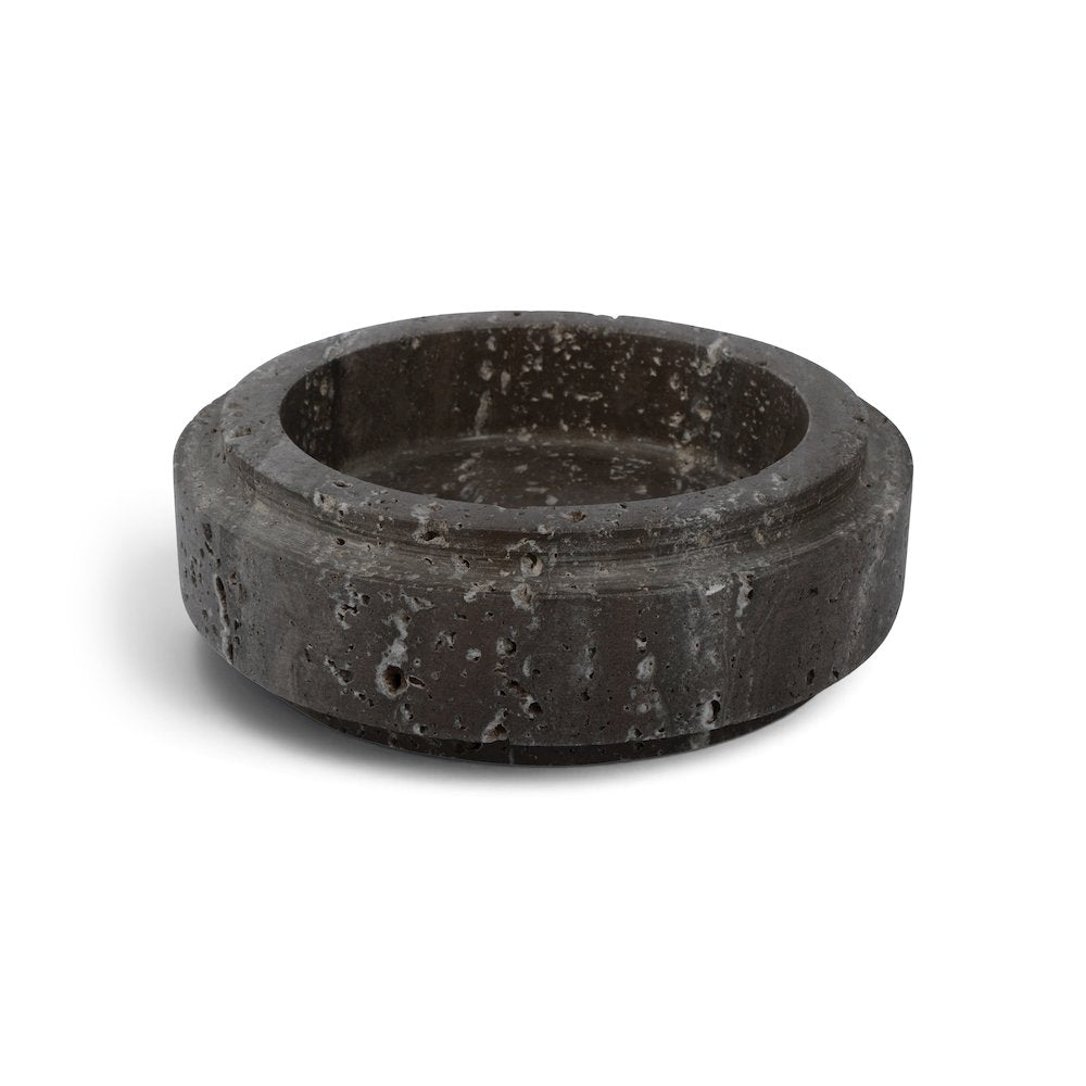 Parsons Grey Travertine Bowl