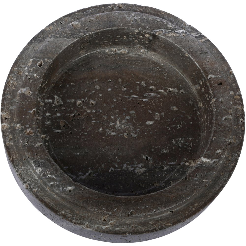 Parsons Grey Travertine Bowl