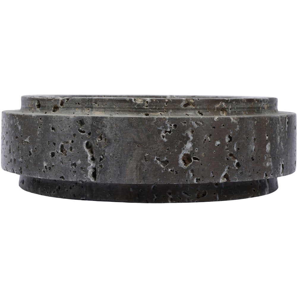 Parsons Grey Travertine Bowl