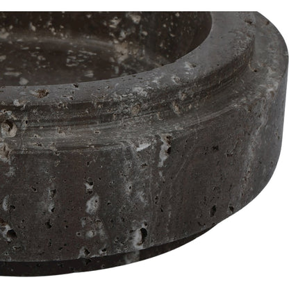Parsons Grey Travertine Bowl