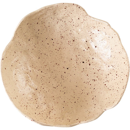 Calyx Beige Aluminum Decorative Bowl