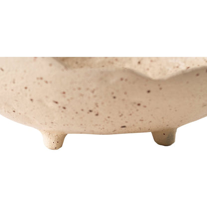 Calyx Beige Aluminum Decorative Bowl