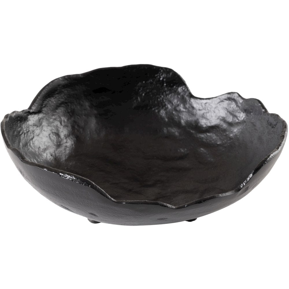 Calyx Black Aluminum Decorative Bowl
