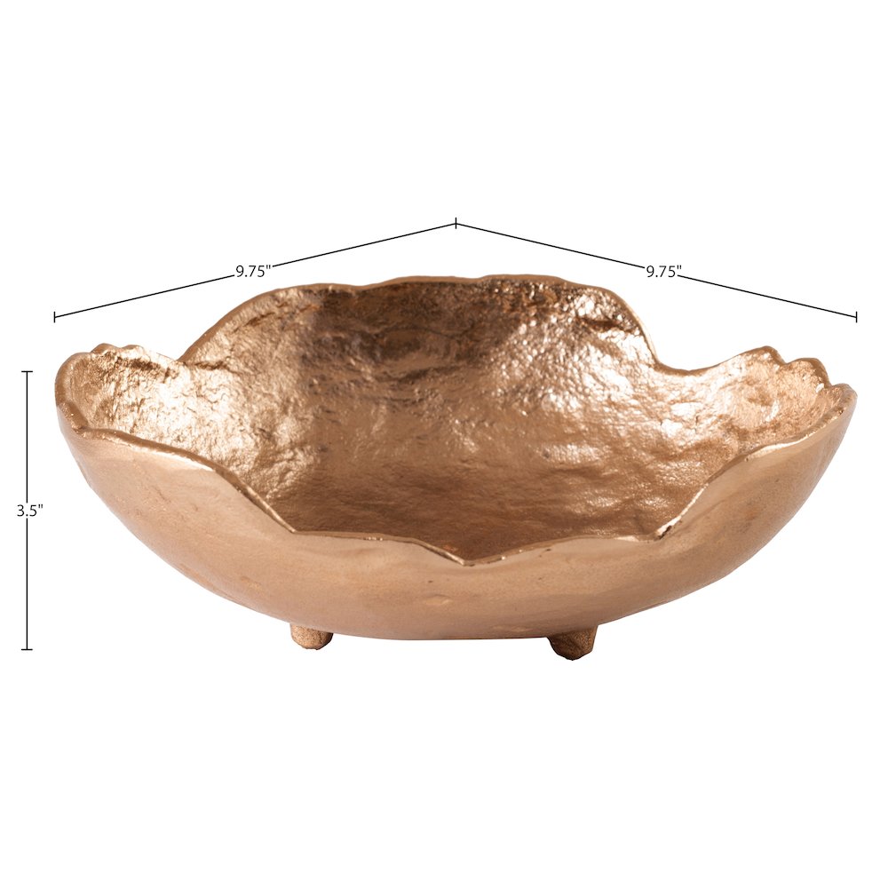 Calyx Brass Aluminum Decorative Bowl