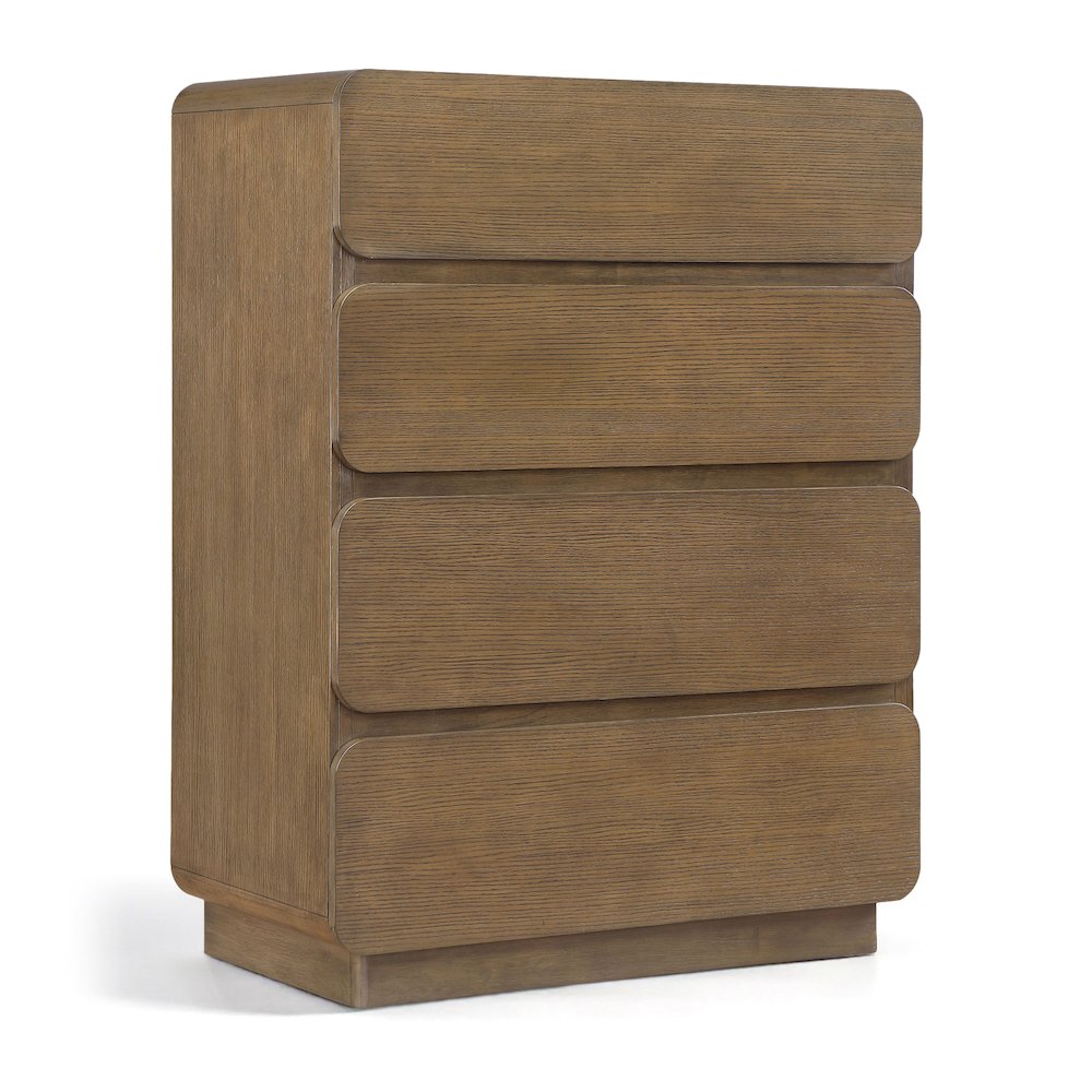 Adagio Brown Solid Wood And Oak Veneer Chest