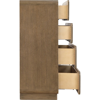 Adagio Brown Solid Wood And Oak Veneer Chest