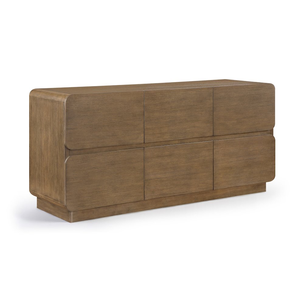 Adagio Brown Solid Wood And Oak Veneer Dresser