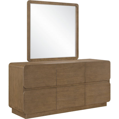 Adagio Brown Solid Wood And Oak Veneer Dresser