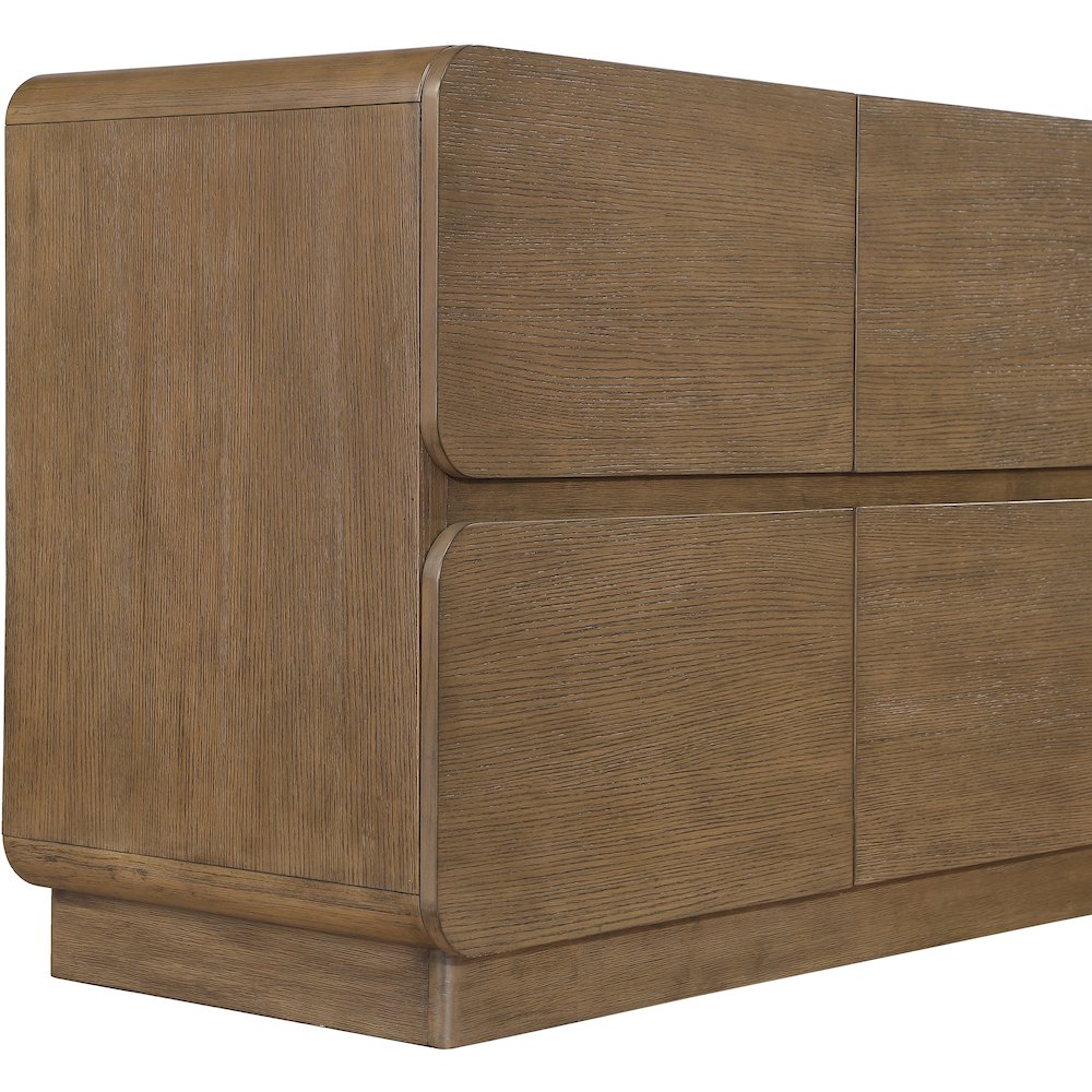 Adagio Brown Solid Wood And Oak Veneer Dresser