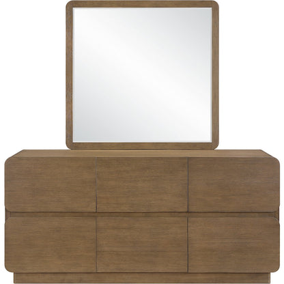 Adagio Brown Solid Wood And Oak Veneer Mirror