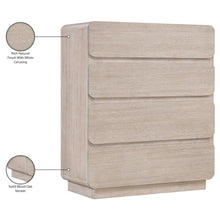 Adagio Natural Solid Wood And Oak Veneer Chest