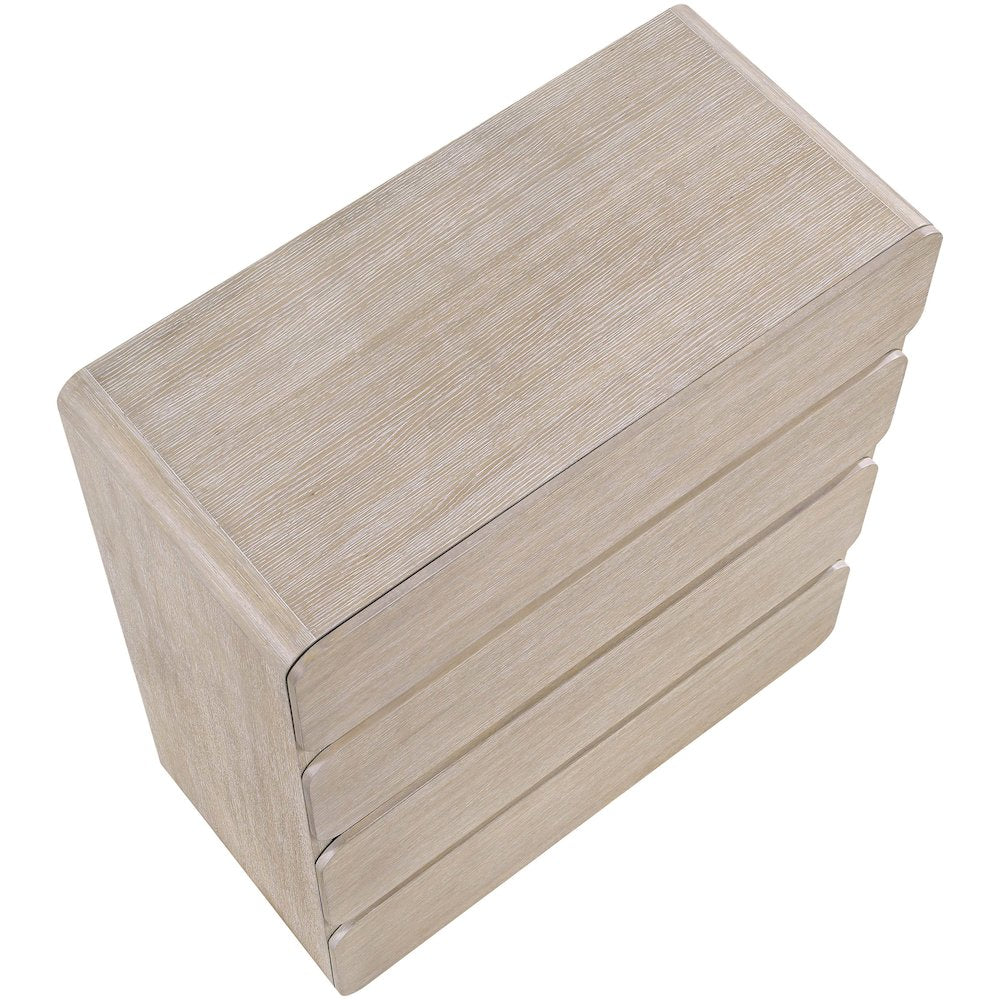 Adagio Natural Solid Wood And Oak Veneer Chest