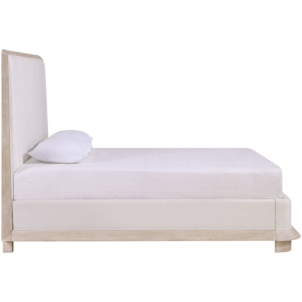 Adagio Natural Fabric Upholstered Queen Bed (3 Boxes)
