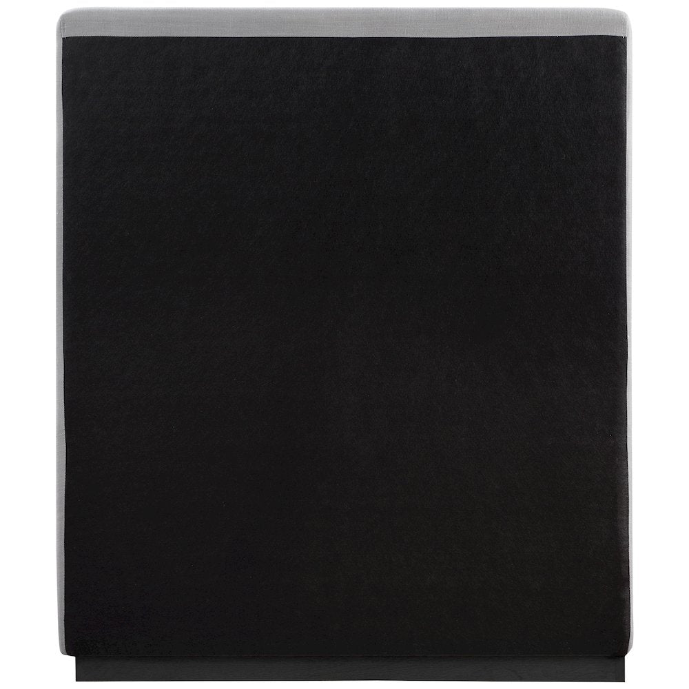 Alfie Grey Linen Textured Fabric Twin Bed