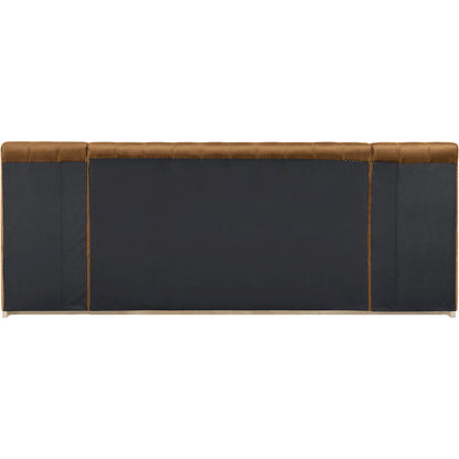 Amara Saddle Velvet Upholstered King Bed