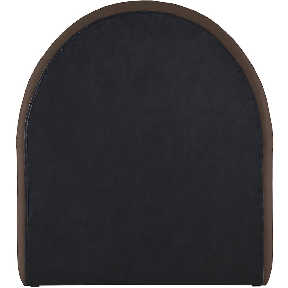 Andaz Brown Chenille Fabric Upholstered Twin Trundle Bed