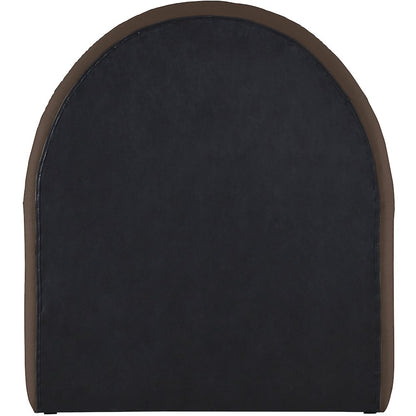 Andaz Brown Chenille Fabric Upholstered Twin Trundle Bed
