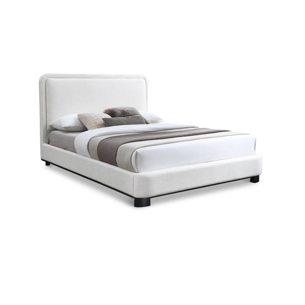 Nolita Cream Linen Textured Fabric Full Bed