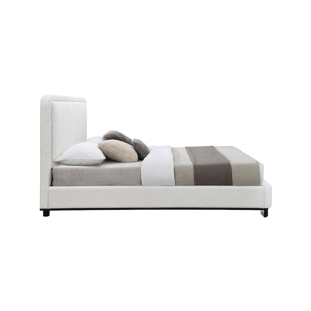 Nolita Cream Linen Textured Fabric Full Bed