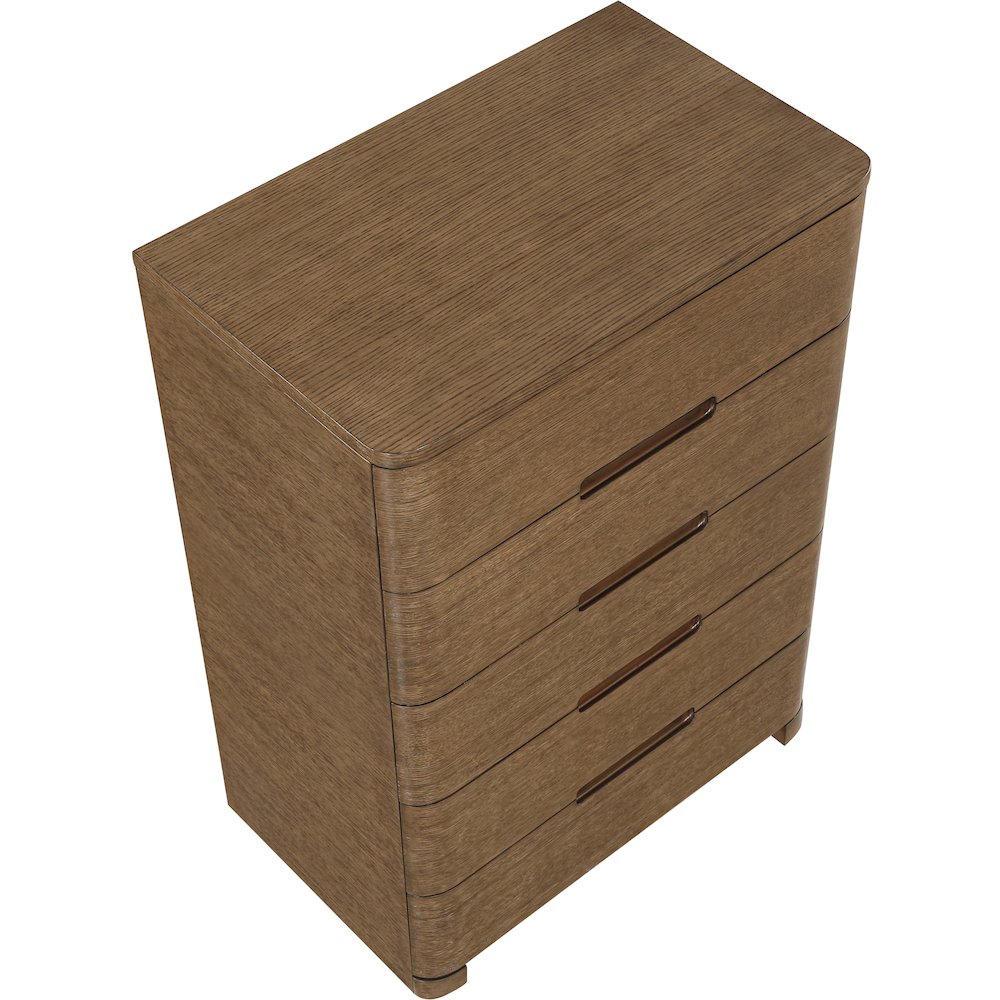 Caswell Brown Oak Veneer And Solid Wood Chest