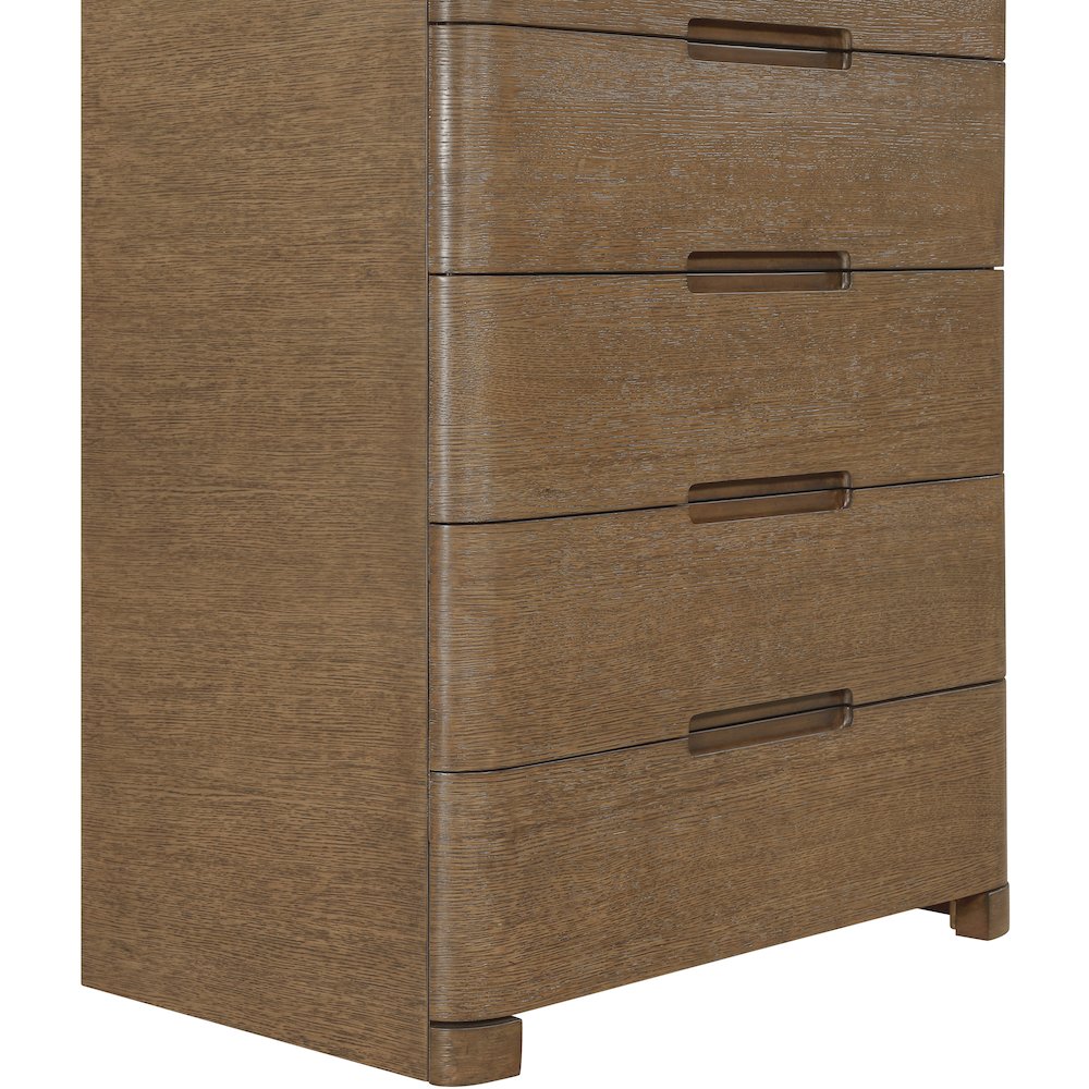 Caswell Brown Oak Veneer And Solid Wood Chest