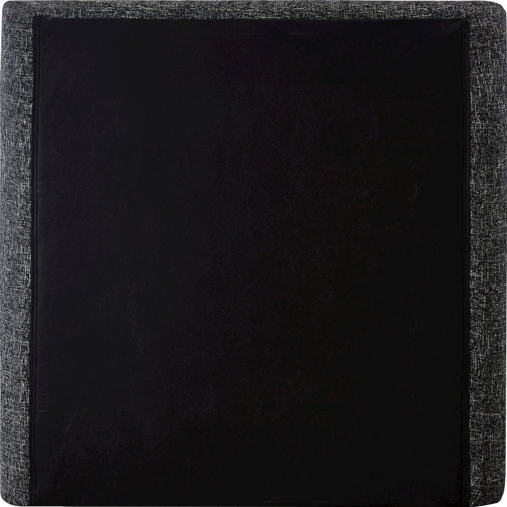 Penny Black Polyester Fabric Twin Bed