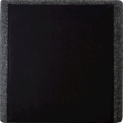 Penny Black Polyester Fabric Twin Bed