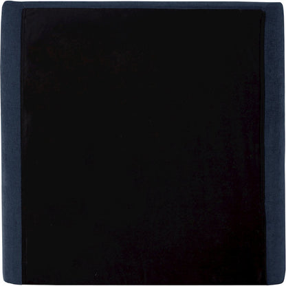 Penny Navy Chenille Fabric Twin Bed